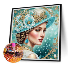 Load image into Gallery viewer, Noble Lady 30*30CM(Canvas) Partial Special Shaped Drill Diamond Painting
