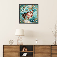 Load image into Gallery viewer, Noble Lady 30*30CM(Canvas) Partial Special Shaped Drill Diamond Painting
