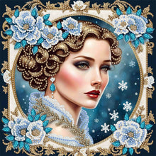 Load image into Gallery viewer, Noble Lady 30*30CM(Canvas) Partial Special Shaped Drill Diamond Painting
