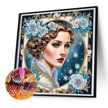 Load image into Gallery viewer, Noble Lady 30*30CM(Canvas) Partial Special Shaped Drill Diamond Painting
