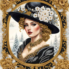 Load image into Gallery viewer, Noble Lady 30*30CM(Canvas) Partial Special Shaped Drill Diamond Painting
