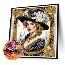 Load image into Gallery viewer, Noble Lady 30*30CM(Canvas) Partial Special Shaped Drill Diamond Painting
