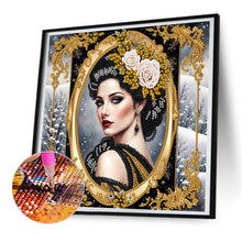 Load image into Gallery viewer, Noble Lady 30*30CM(Canvas) Partial Special Shaped Drill Diamond Painting
