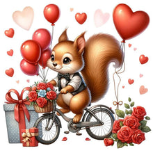 Load image into Gallery viewer, Love Rose Squirrel 30*30CM(Canvas) Full Round Drill Diamond Painting
