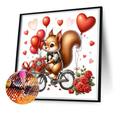 Load image into Gallery viewer, Love Rose Squirrel 30*30CM(Canvas) Full Round Drill Diamond Painting
