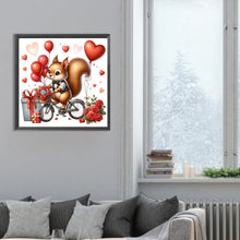 Load image into Gallery viewer, Love Rose Squirrel 30*30CM(Canvas) Full Round Drill Diamond Painting
