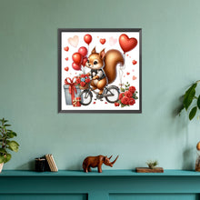 Load image into Gallery viewer, Love Rose Squirrel 30*30CM(Canvas) Full Round Drill Diamond Painting
