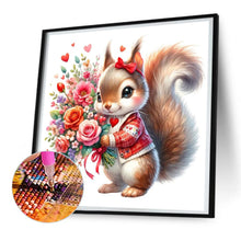 Load image into Gallery viewer, Love Rose Squirrel 30*30CM(Canvas) Full Round Drill Diamond Painting
