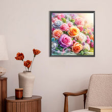 Load image into Gallery viewer, Rose Bouquet 30*30CM(Canvas) Full Round Drill Diamond Painting
