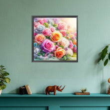 Load image into Gallery viewer, Rose Bouquet 30*30CM(Canvas) Full Round Drill Diamond Painting
