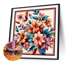 Load image into Gallery viewer, Frame Flowers 30*30CM(Canvas) Full Round Drill Diamond Painting
