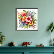 Load image into Gallery viewer, Flowers Overflowing The Frame 30*30CM(Canvas) Full Round Drill Diamond Painting
