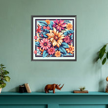 Load image into Gallery viewer, Flower Frame 30*30CM(Canvas) Full Round Drill Diamond Painting
