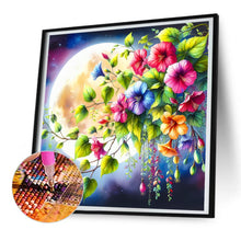 Load image into Gallery viewer, Morning Glory Under The Moon 30*30CM(Canvas) Full Round Drill Diamond Painting
