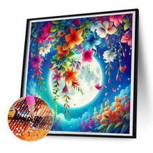 Load image into Gallery viewer, Flower Under The Moon 30*30CM(Canvas) Full Round Drill Diamond Painting
