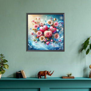 Bouquet 30*30CM(Canvas) Full Round Drill Diamond Painting