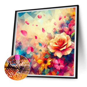 3D Rose 30*30CM(Canvas) Full Round Drill Diamond Painting