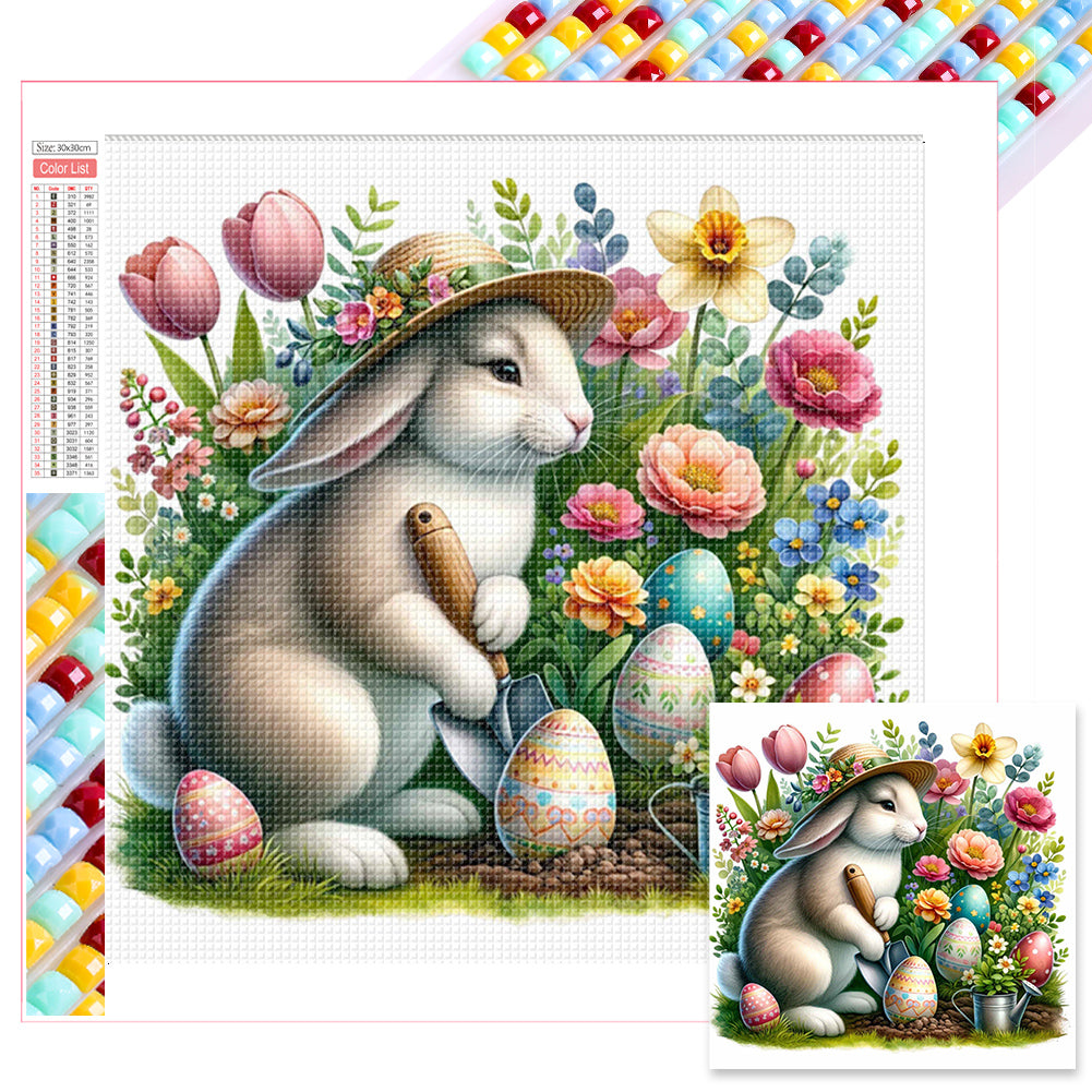 Easter Bunny 30*30CM(Picture) Full Square Drill Diamond Painting