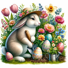 Load image into Gallery viewer, Easter Bunny 30*30CM(Picture) Full Square Drill Diamond Painting
