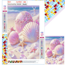 Load image into Gallery viewer, Beach Shells 20*30CM(Canvas) Full Square Drill Diamond Painting
