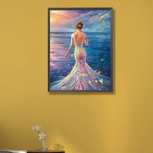 Load image into Gallery viewer, Princess In Seaside Fishtail Skirt 40*55CM(Picture) Full AB Round Drill Diamond Painting
