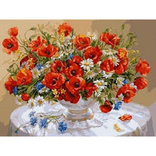 Load image into Gallery viewer, Vintage Oil Painting Poppy Flower 40*30CM(Picture) Full Square Drill Diamond Painting
