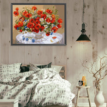 Load image into Gallery viewer, Vintage Oil Painting Poppy Flower 40*30CM(Picture) Full Square Drill Diamond Painting
