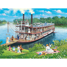 Load image into Gallery viewer, Vintage Oil Painting Docked Cruise Ship 40*30CM(Picture) Full Square Drill Diamond Painting
