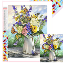 Load image into Gallery viewer, Butterfly Flowers 40*50CM(Picture) Full Square Drill Diamond Painting
