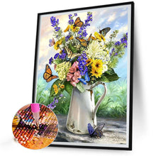 Load image into Gallery viewer, Butterfly Flowers 40*50CM(Picture) Full Square Drill Diamond Painting
