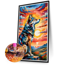 Load image into Gallery viewer, Wolf 40*70CM(Canvas) Full Round Drill Diamond Painting

