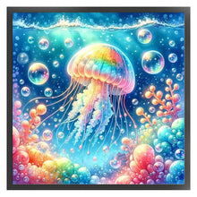Load image into Gallery viewer, Colorful Jellyfish - 40*40CM 11CT Stamped Cross Stitch
