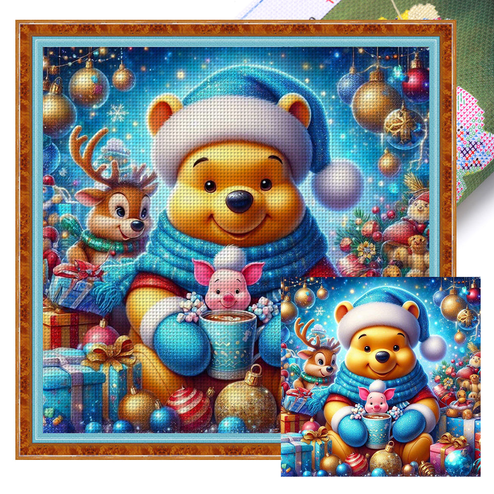 Winnie The Pooh - 40*40CM 11CT Stamped Cross Stitch
