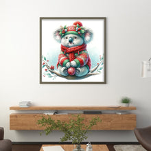 Load image into Gallery viewer, Koala In Winter - 30*30CM 18CT Stamped Cross Stitch
