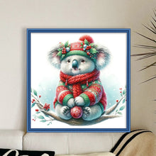 Load image into Gallery viewer, Koala In Winter - 30*30CM 18CT Stamped Cross Stitch
