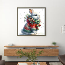 Load image into Gallery viewer, Winter Rabbit - 30*30CM 18CT Stamped Cross Stitch
