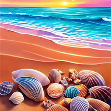 Load image into Gallery viewer, Fantasy Sea Shell 30*30CM(Canvas) Full Round Drill Diamond Painting
