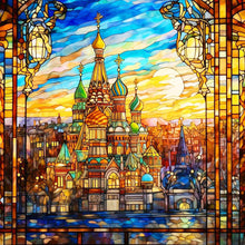 Load image into Gallery viewer, Glass Art Colorful Castle 30*30CM(Canvas) Full Round Drill Diamond Painting
