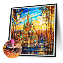 Load image into Gallery viewer, Glass Art Colorful Castle 30*30CM(Canvas) Full Round Drill Diamond Painting
