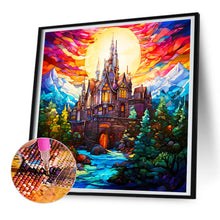 Load image into Gallery viewer, Glass Art Mountain Castle 30*30CM(Canvas) Full Round Drill Diamond Painting
