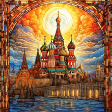 Load image into Gallery viewer, Glass Art Cloud Castle 30*30CM(Canvas) Full Round Drill Diamond Painting
