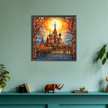 Load image into Gallery viewer, Glass Art Cloud Castle 30*30CM(Canvas) Full Round Drill Diamond Painting
