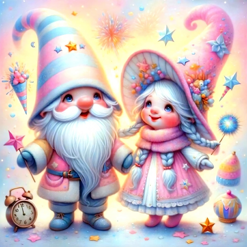 A Pair Of Goblins 30*30CM(Canvas) Full Round Drill Diamond Painting