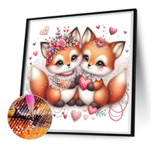 Load image into Gallery viewer, A Pair Of Foxes 30*30CM(Canvas) Full Round Drill Diamond Painting
