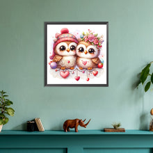 Load image into Gallery viewer, Pair Of Owls 30*30CM(Canvas) Full Round Drill Diamond Painting
