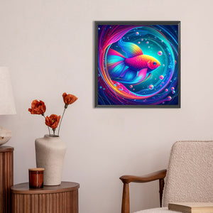 Atmosphere Goldfish 30*30CM(Canvas) Full Round Drill Diamond Painting