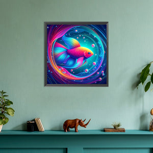 Atmosphere Goldfish 30*30CM(Canvas) Full Round Drill Diamond Painting