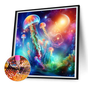 Atmospheric Jellyfish Swarm 30*30CM(Canvas) Full Round Drill Diamond Painting