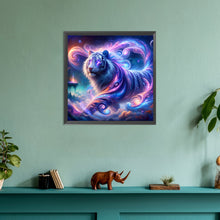 Load image into Gallery viewer, Atmosphere Purple Tiger 30*30CM(Canvas) Full Round Drill Diamond Painting
