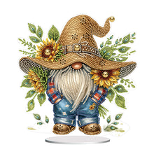 Load image into Gallery viewer, Special Shape Cute Gnome 5D DIY Table Top Diamond Painting Kit (Small Sunflower)
